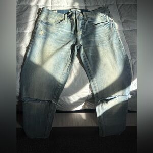 PacSun Distressed Light Blue Relaxed Jeans